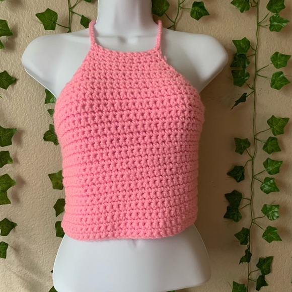 Handmade Crochet Halter Top - Picture 2 of 4